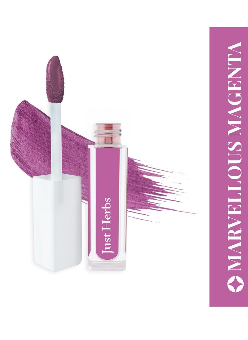 Just Herbs Just Herbs Ayurvedic Creamy Matte Long Lasting Liquid Lipstick  - Image 2