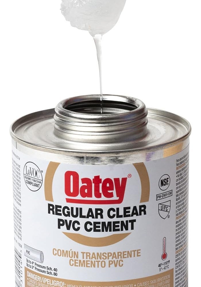 Oatey 30246 PVC Regular Cement and 4-Ounce NSF Purple Primer Handy Pack - Image 3