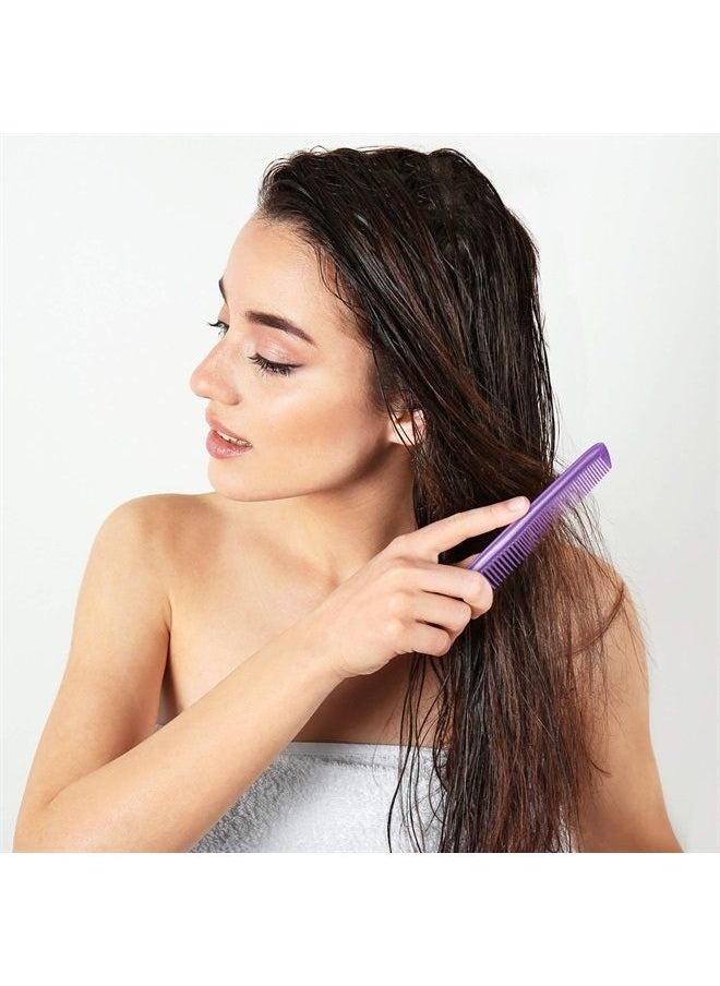 Leinuosen 12 Pieces Hair Combs Set Pocket Fine Plastic Hair Combs for Women and Men, Fine Dressing Comb (Purple)  - Image 4