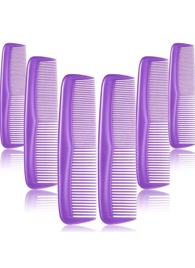 Leinuosen 12 Pieces Hair Combs Set Pocket Fine Plastic Hair Combs for Women and Men, Fine Dressing Comb (Purple)  - Image 1