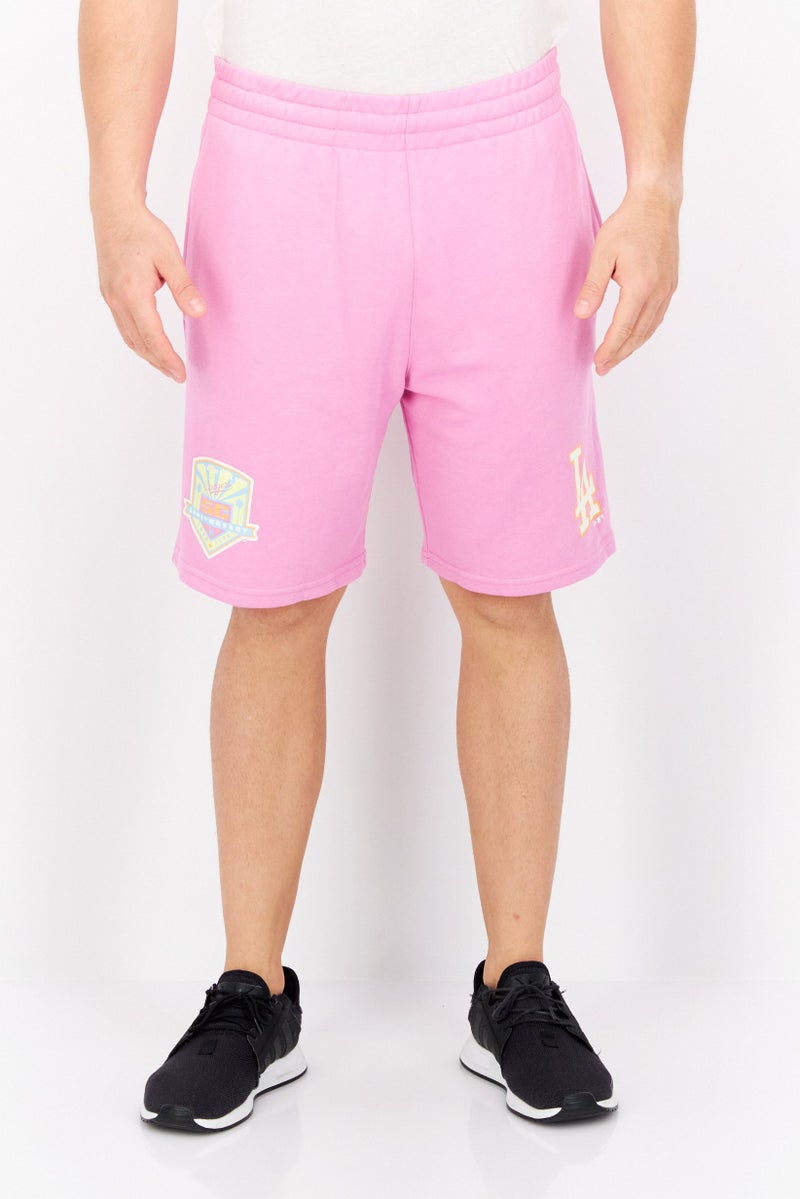 NEW ERA Men Sportswear Fit Training Shorts, Pink - Image 1