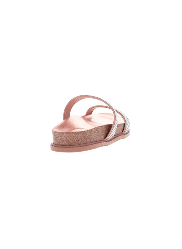 بيرا ريو Beira Rio Ladies Flat Sandals Nude | Made In Brazil