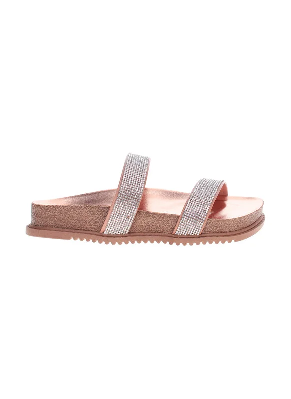 بيرا ريو Beira Rio Ladies Flat Sandals Nude | Made In Brazil