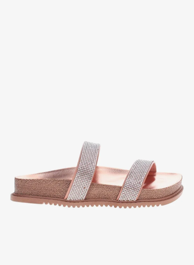 Beira Rio Ladies Flat Sandals Nude | Made In Brazil