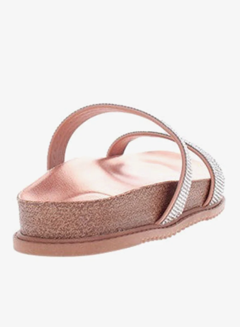 Beira Rio  Beira Rio Ladies Flat Sandals Nude | Made In Brazil for Women | Best Price UAE