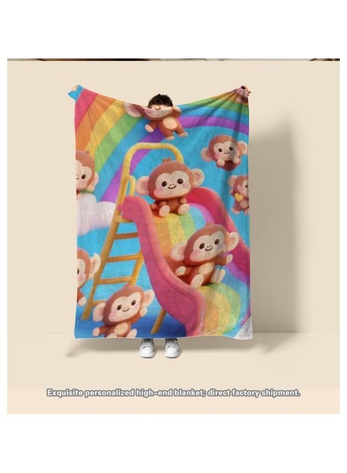 general Flannel thin blanket (warm and comfortable, suitable for sleep, gaming, dust removal and sandproof) 150cm*200cm - 276 - Image 4