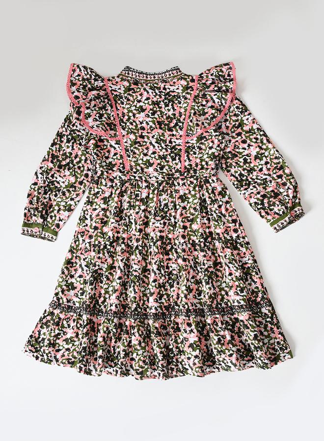 بيلا مودا فستان مورد بكشكش - Image 3