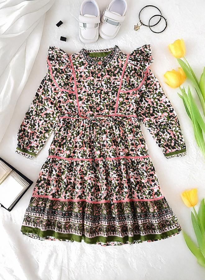 بيلا مودا فستان مورد بكشكش - Image 1