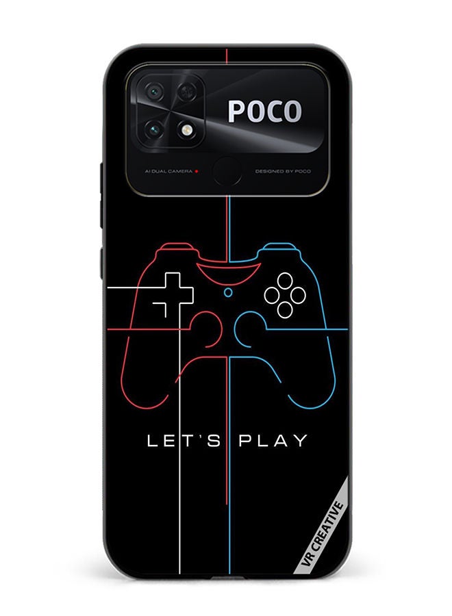 VR CREATIVE Protective Case Cover For Xiaomi Poco C40 Lets Play Design Multicolour - Image 1