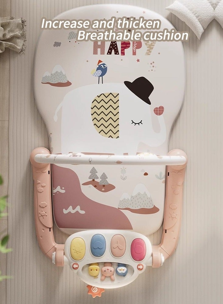 Babydream Baby Play Mat with Hanging Toys and Piano Pink - Image 2