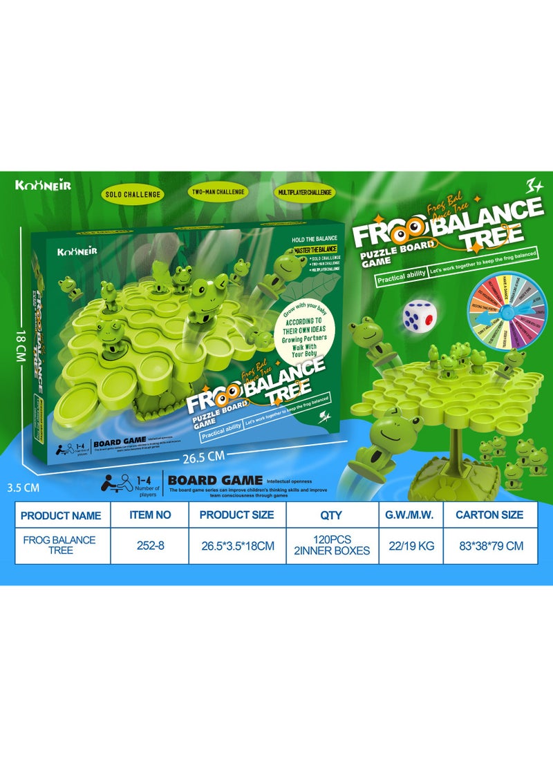 null - Balancing Astronaut Stacking Game for Kids 252-8 English color box-balance frog (English turntable) - Image 1