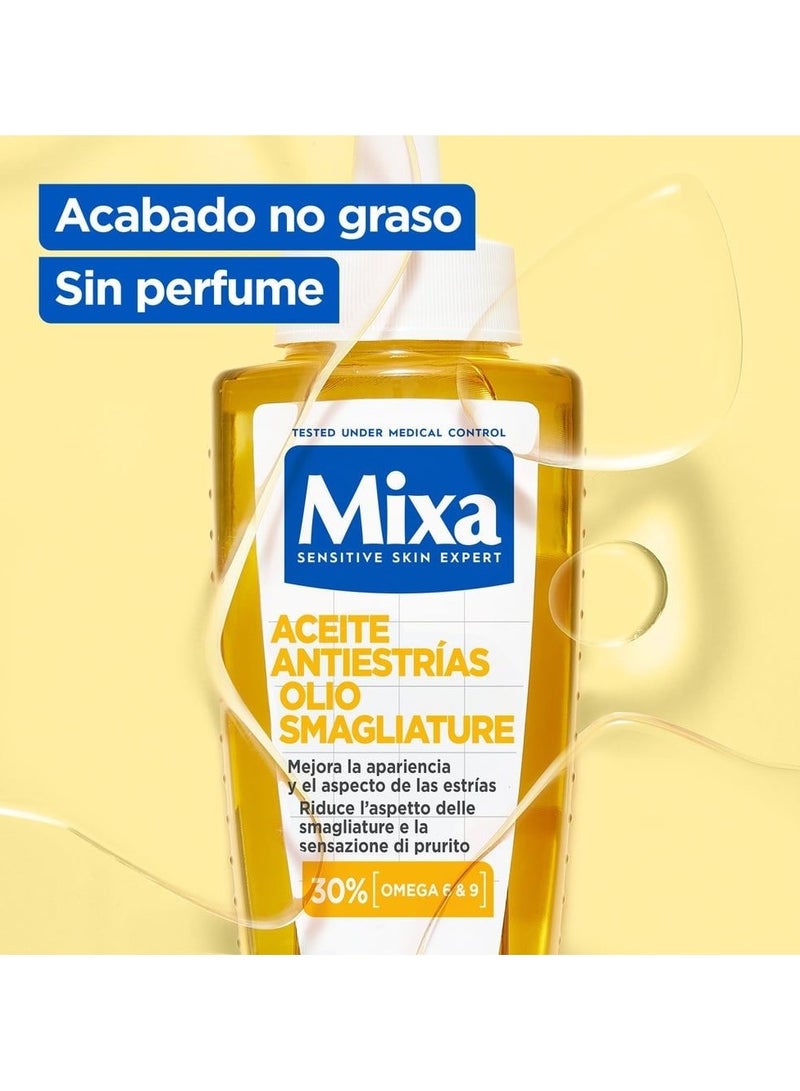 Mixa Anti-Stretch Mark Oil with a Non-Greasy Finish 100ml - Image 3