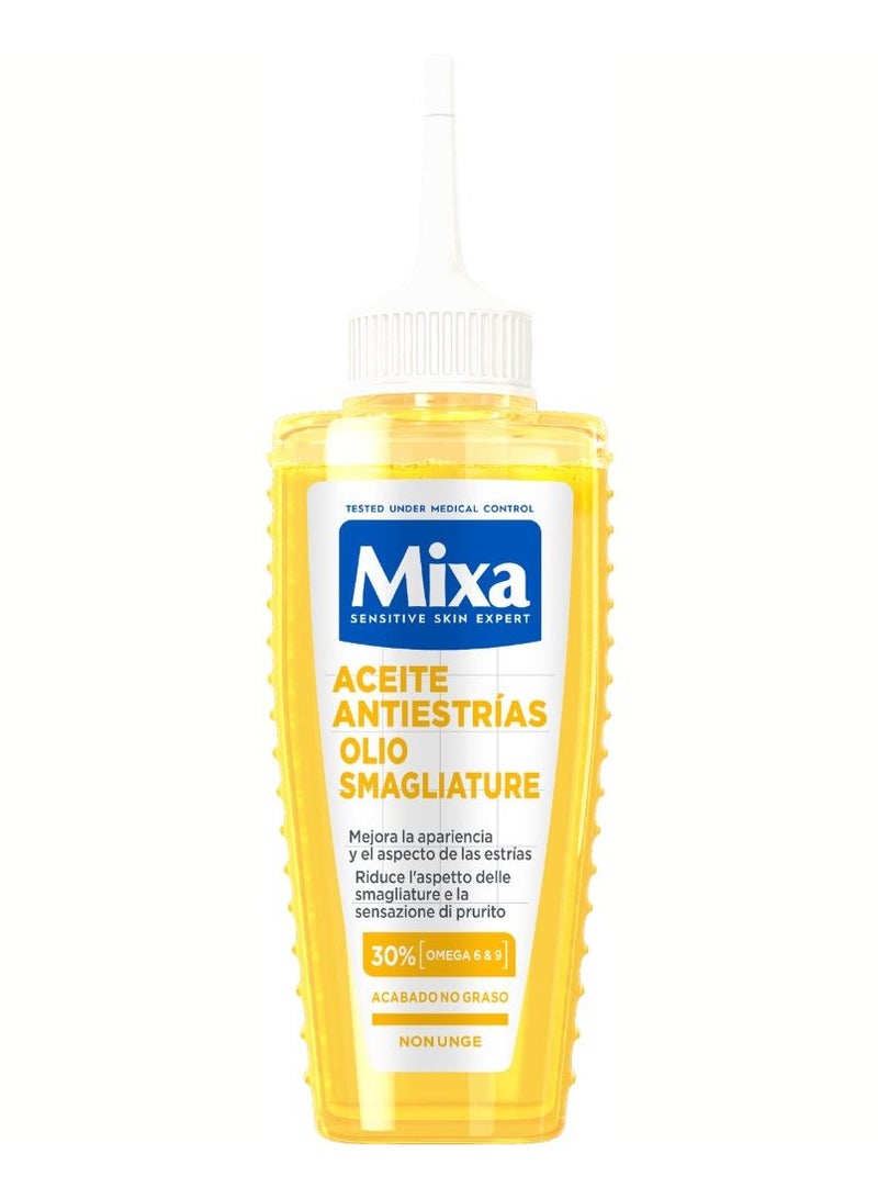 Mixa Anti-Stretch Mark Oil with a Non-Greasy Finish 100ml - Image 1