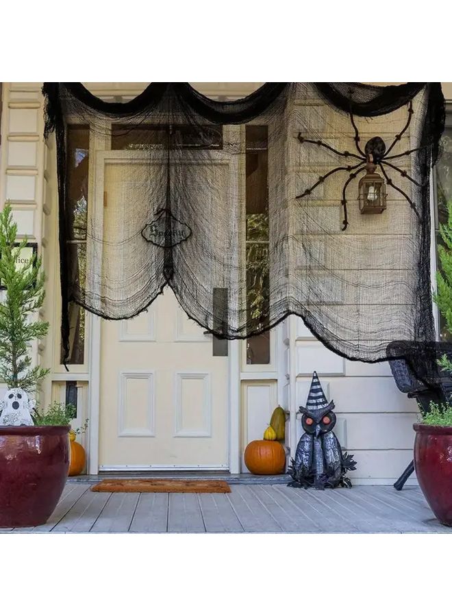 3 Pieces Halloween Gauze Fabric for Haunted House Decor Party Supplies Outdoor - Image 2