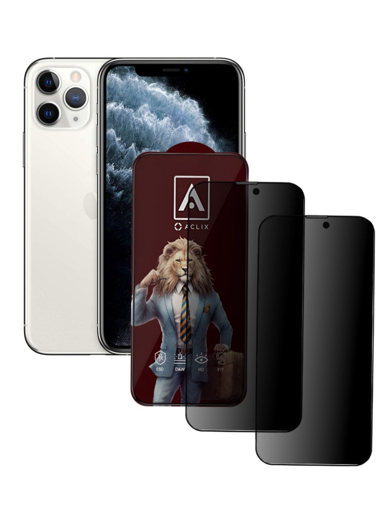 أكاليكس قطعتين، واقي شاشة عالي الجودة لهاتف آيفون 11 برو - Image 1
