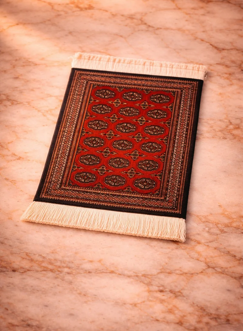 Tohfa Luxe Tohfa Luxe Opulent Majlis Coaster Rug Set of 4 (11 × 9 cm) – Arabic Elegant Design