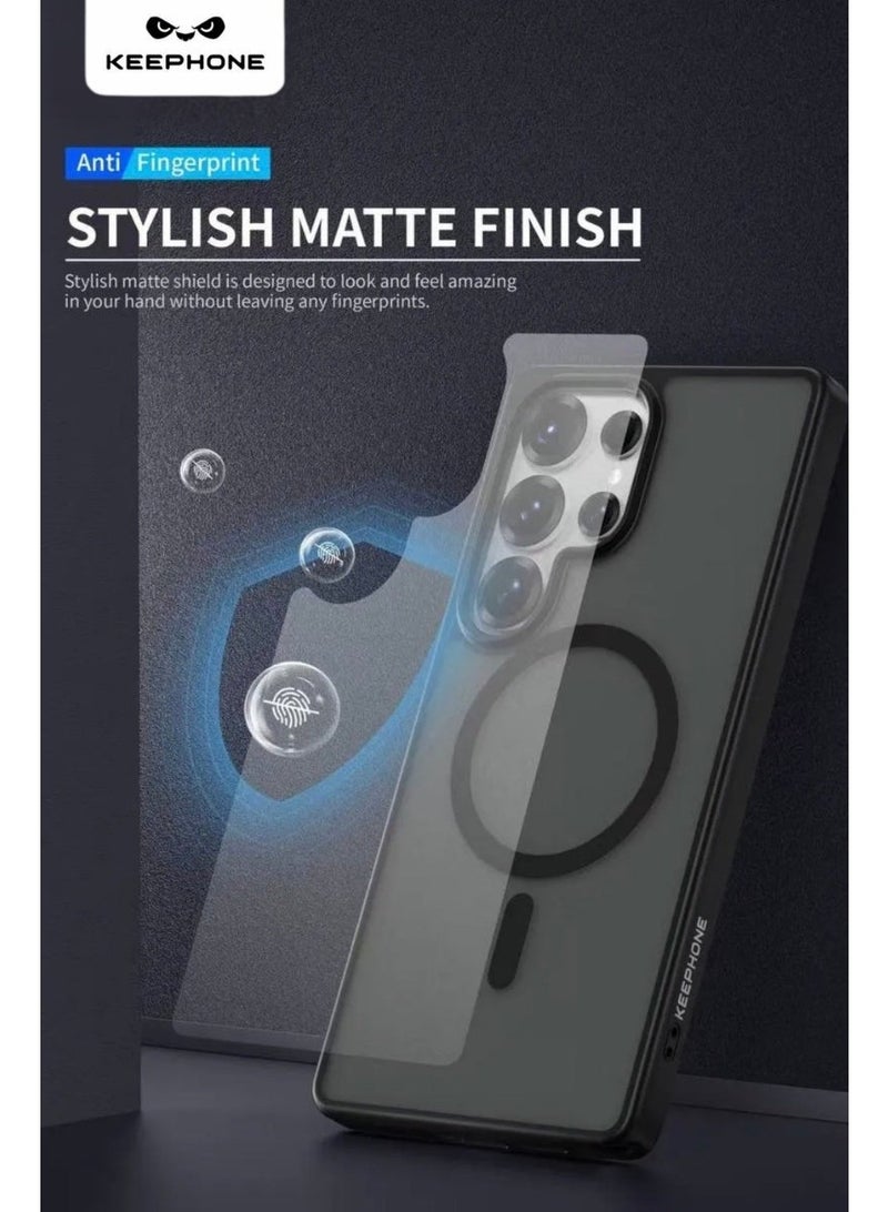 KeepHone MAGO PRO Magnetic Black Matte Case for Galaxy S26 Ultra with Skin-Like Comfortable Touch, Shockproof Protective Cover, Scratch Resistant Design, Soft Edges & Independent Buttons, Slim Magnetic Case Compatible with MagSnap Accessories & Wireless Chargers - Image 3
