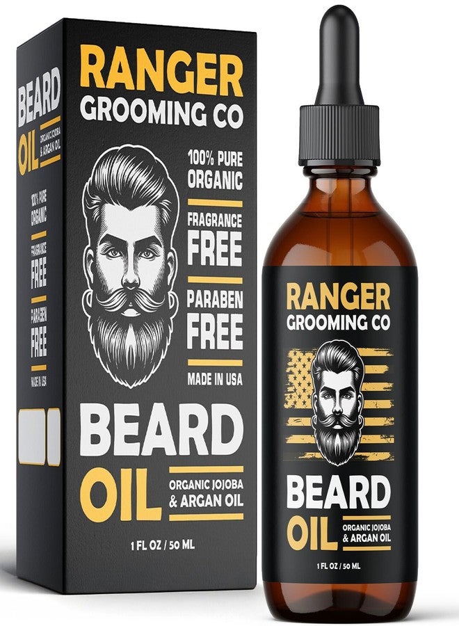Leven Rose Beard Oil for Men and Beard Softener 100% Pure Natural for Bearded Men, Mustaches, and Moisturized Skin 1 oz by Ranger Grooming Co - Image 1