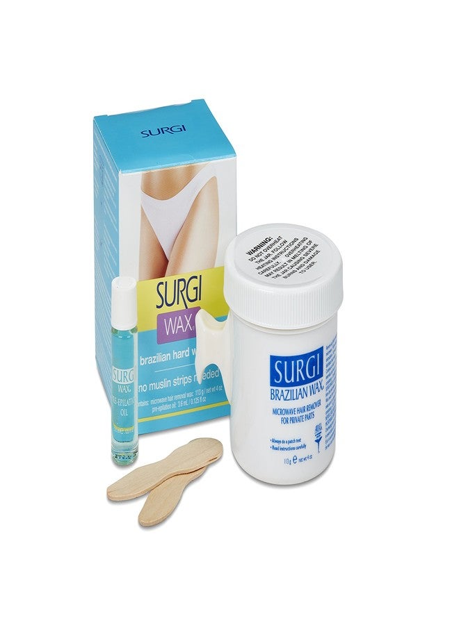 Surgiwax Surgi Wax Brazilian Hard Wax Waxing Kit for Private Parts, 4 Ounce Boxes (Pack of 3) - Image 2