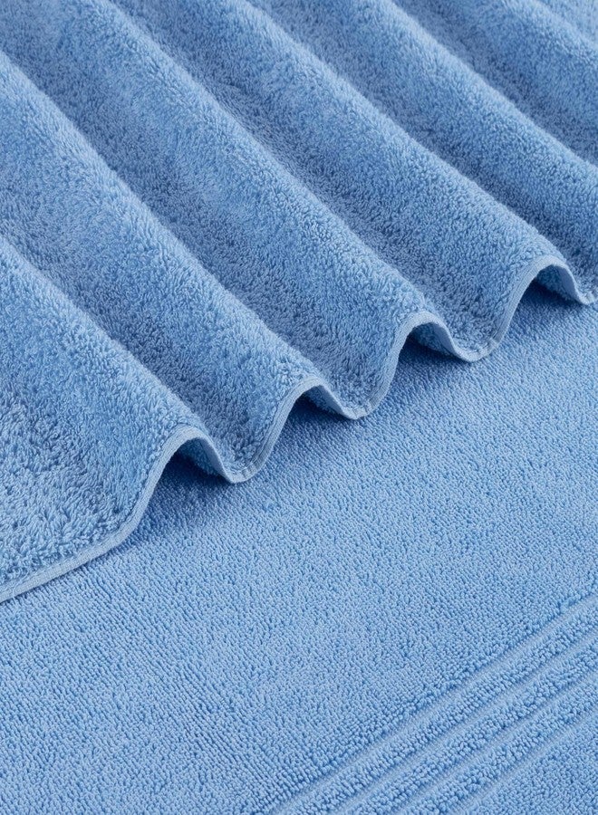 Southern Tide Performance Oversized Bath Towel - 600 GSM Cotton Blend Highly Absorbent and Quick Dry Bath Towel - Super Soft Hotel Quality Towel (33 x 65 Inches, Blue) - Image 2