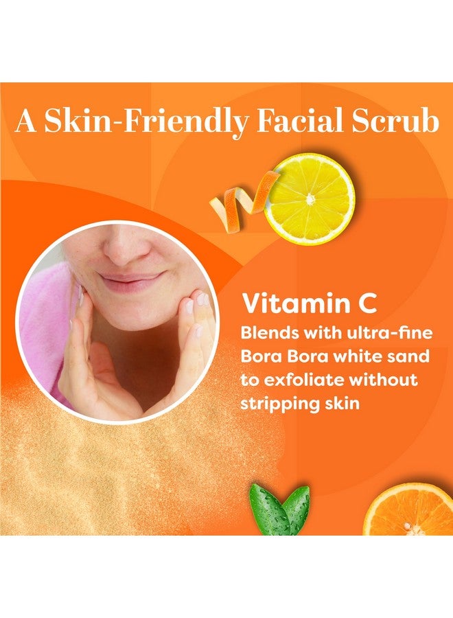 TruSkin Vitamin C Gentle Face Scrub - Brightening Daily Face Exfoliator for All Skin Types - Softens & Smooths Skin with Vitamin C, Yuzu Lemon, and Exfoliating Bora Bora White Sand - 4 Fl. Oz - Image 3