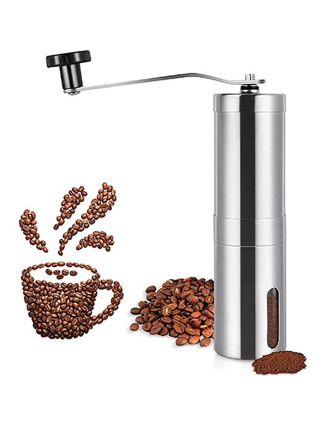 KASTWAVE Manual Coffee Grinder, Stainless Steel Hand Coffee Grinder, Bean Grinder, Portable Mini Coffee Grinder with Adjustable Settings, Suitable Use for Home, Office and Travel. - Image 1