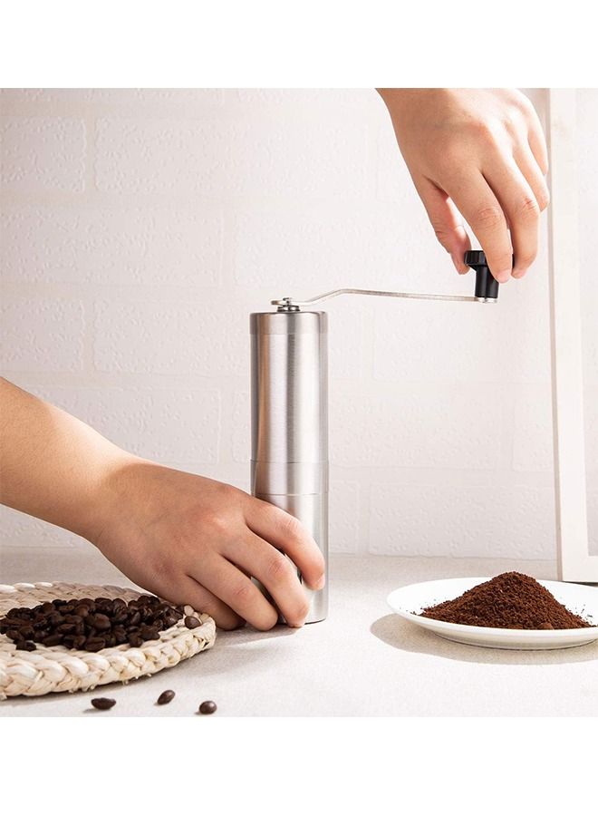 KASTWAVE Manual Coffee Grinder, Stainless Steel Hand Coffee Grinder, Bean Grinder, Portable Mini Coffee Grinder with Adjustable Settings, Suitable Use for Home, Office and Travel. - Image 4