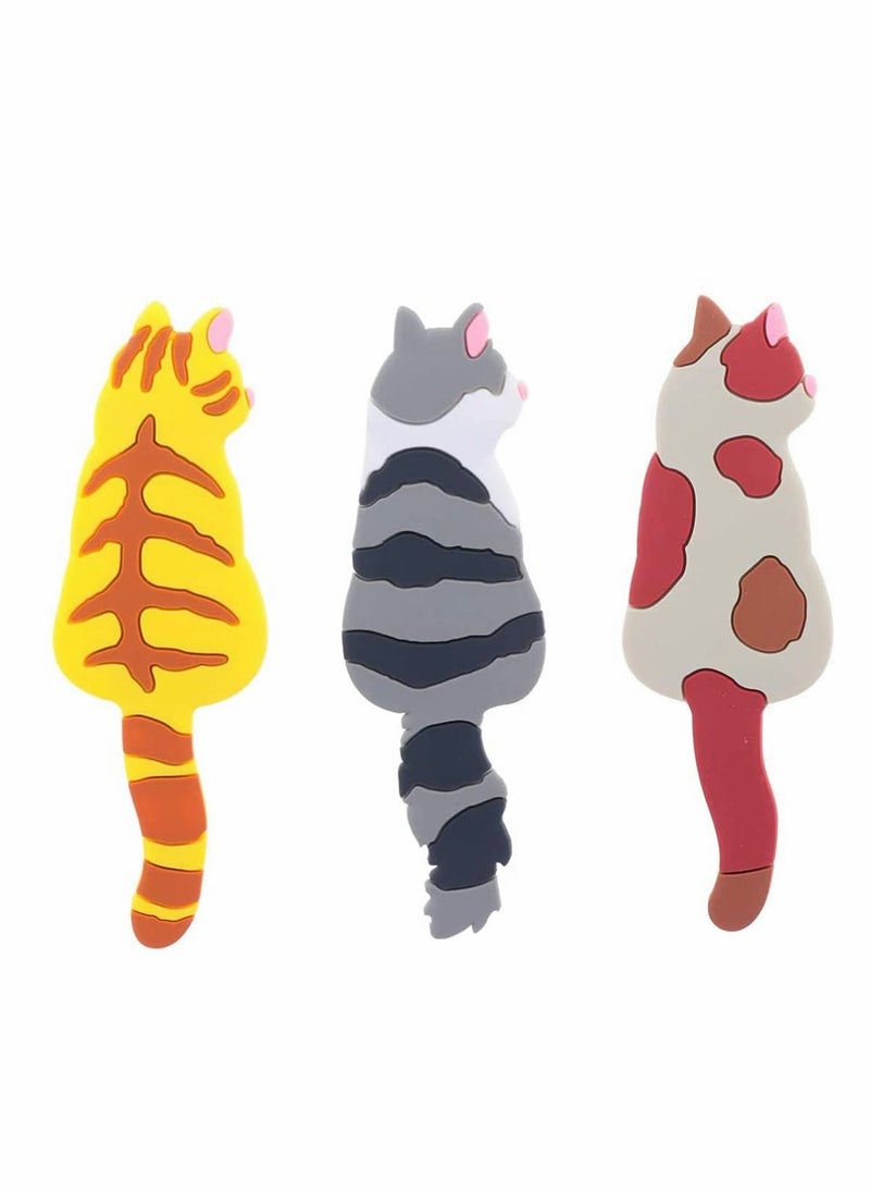 Decorative Magnet Cute Animal Magnetic Refrigerator Magnet Refrigerator Magnet Hook Refrigerator Office Classroom Kitchen 3 Pieces