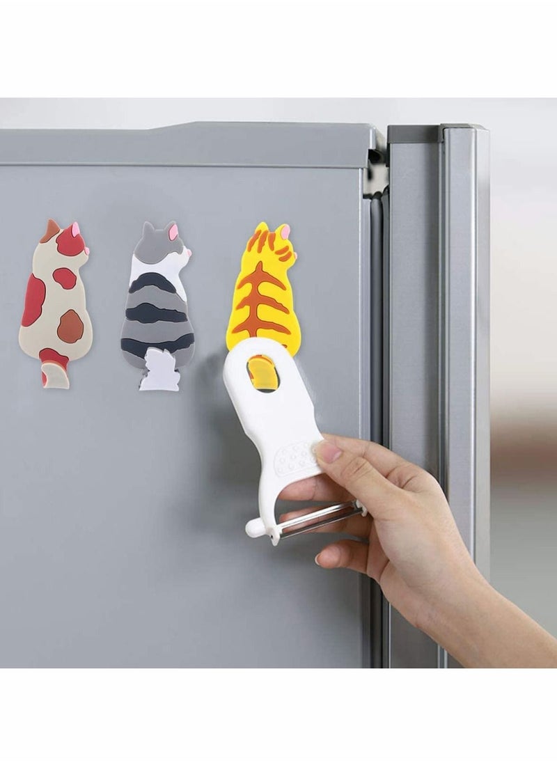 Decorative Magnet Cute Animal Magnetic Refrigerator Magnet Refrigerator Magnet Hook Refrigerator Office Classroom Kitchen 3 Pieces
