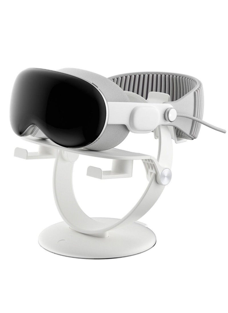 SYOSI - VR Headset Display Stand for Apple Vision Pro Stand Holder Compatible with Quest 3 2 Pico 3 Universal VR Headset Display Dock Stable Bracket Storage Round Base Durable Seamless - Image 1