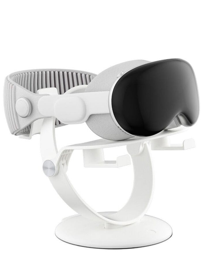 SYOSI - VR Headset Display Stand for Apple Vision Pro Stand Holder Compatible with Quest 3 2 Pico 3 Universal VR Headset Display Dock Stable Bracket Storage Round Base Durable Seamless - Image 1