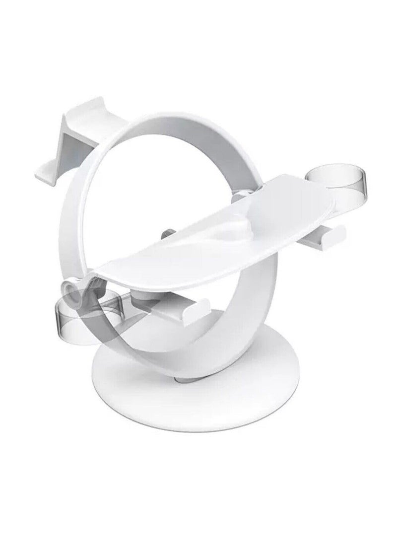 SYOSI - VR Headset Display Stand for Apple Vision Pro Stand Holder Compatible with Quest 3 2 Pico 3 Universal VR Headset Display Dock Stable Bracket Storage Round Base Durable Seamless - Image 1