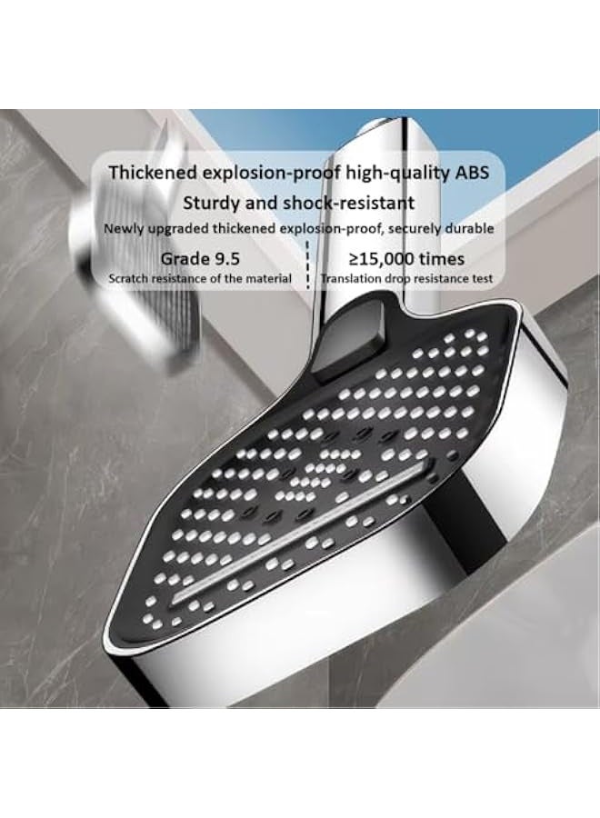 Loquat High Pressure Showerhead Large Panel Adjustable 3 Spray Modes SPA Massage ABS Plastic Shower Head Home Bathroom Accessories - Image 5