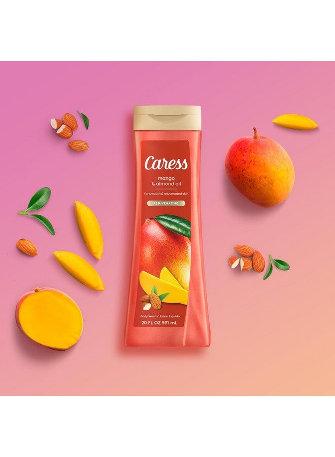 Caress Body Wash for Women, Mango & Almond Oil, Refreshing Shower Gel for Smooth, Rejuvenated Skin, 20 fl oz, 4 Pack - Image 5