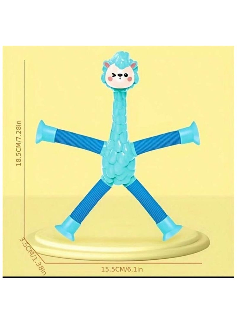 Telescopic Suction Cup Sheep Toys, Sensory Sheep Toy, Suction Cup Toy for Kids, Stuffed Sheep Animals, Fidget Toys for Stress Relief, Funny Educational (3 Pack) - Image 4