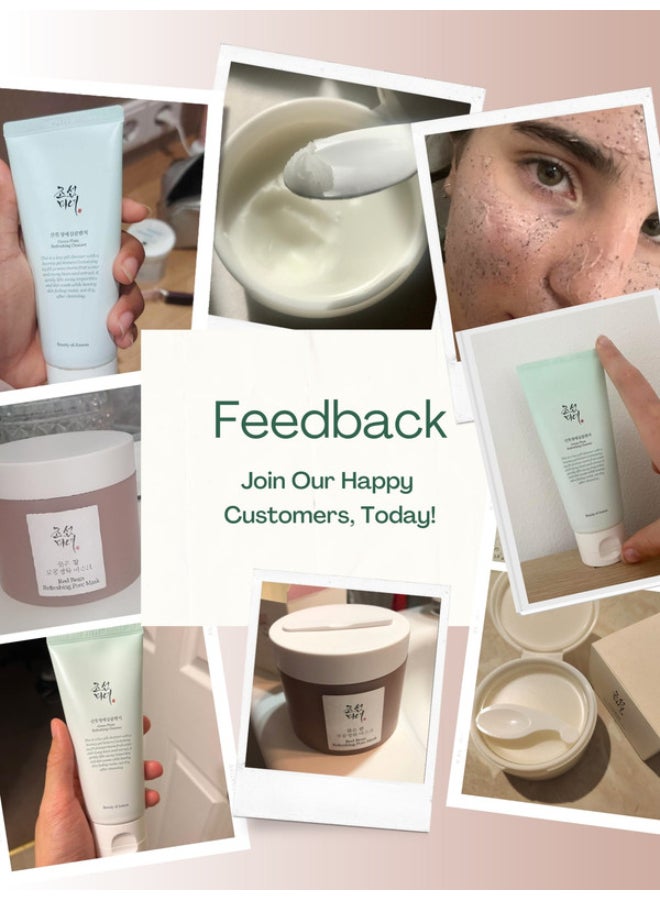 Beauty of Joseon Daily Cleansing Trio For Fresh Skin Cleansing Balm Green Plum Cleansing Foam Red Bean Pore Mask 340ml - Image 3