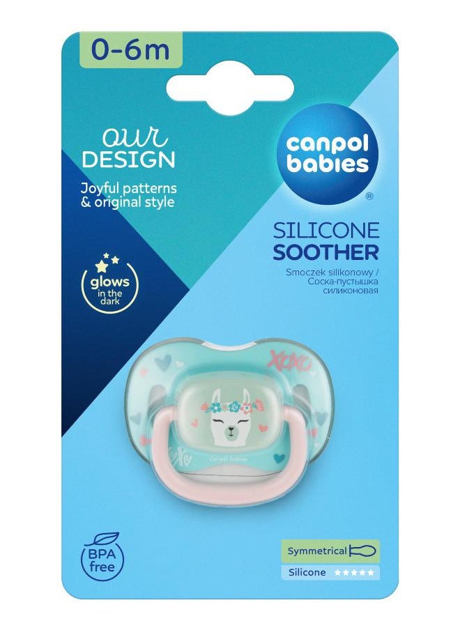 Canpol babies - Silicone Symmetrical Soother 0-6 m EXOTIC (lama) - Image 1