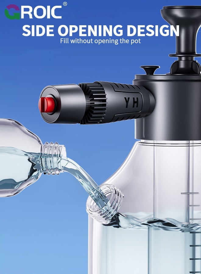 GROIC 3L Heavy Duty Foam Cannon Sprayer - Handheld Explosion-proof Car Wash Sprayer Manual Pressure Pump, Side Opening Garden Sprayer, High Pressure Washer for Car Wash, Plants & Cleaning - Image 5