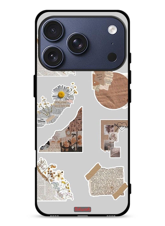 Tolwak Apple iPhone 17 Pro Protective Case Cover Pieces Of Paper Stickers - Image 1