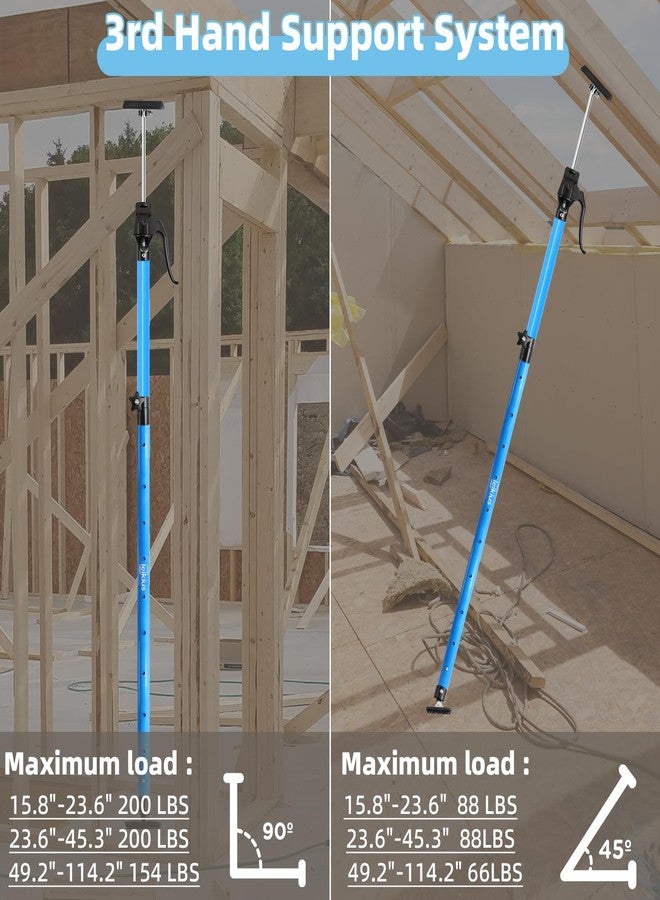 Leikius Cabinet Jacks for Installing Cabinets, Heavy Duty Third Hand Support Pole，Drywall Jack,Premium Support Pole,Telescopic Adjustable 3rd Hand Support Pole for Celling Extend from 15.8 to 23.6 inches 2PC - Image 5