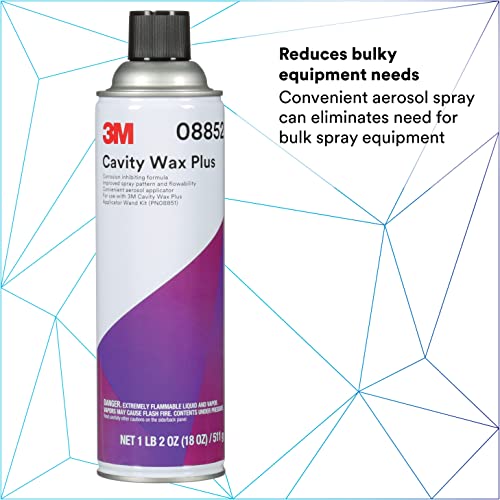 3M Cavity Wax Plus Aerosol Spray, 08852, 18 fl oz, Self-Healing, Corrosion Protection, Non-Hardening, Chipping, Peeling, Cracking - Image 5
