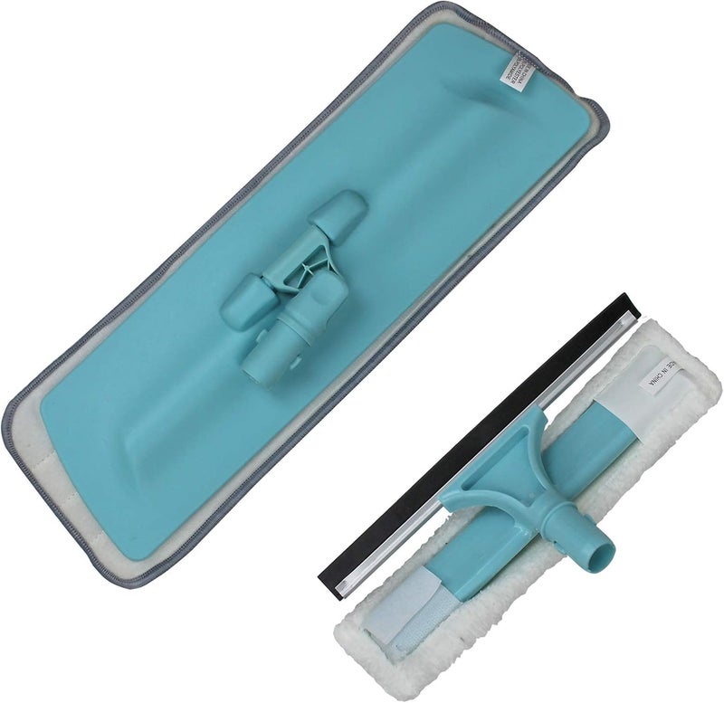Amos 2 in 1 Multipurpose Spray Mop and Window Cleaner Squeegee with Water Tank and 3 x Reusable Microfibre Pads for Hardwood Laminate Wood Vinyl Tiles Kitchen Bathroom Floor Cleaning - Image 4