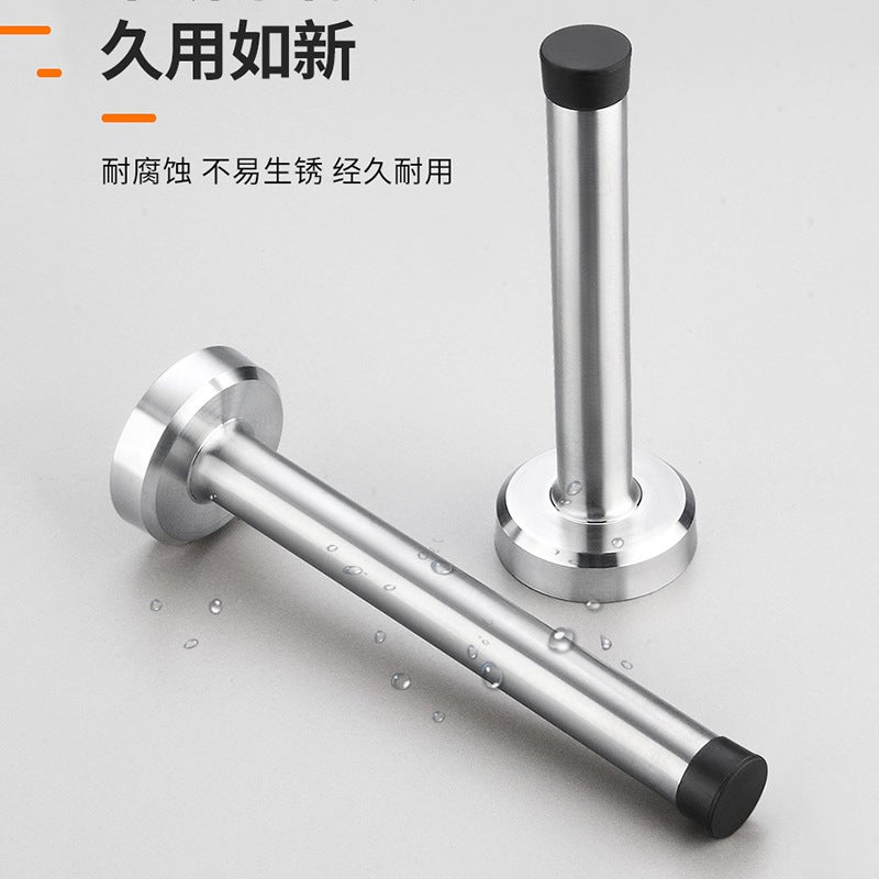 Stainless Steel Lengthened Door Top Anti-Collision Door Stopper Punch-Free Door Buffer Rubber Door Stop Bathroom Limit Door Stopper - Image 4