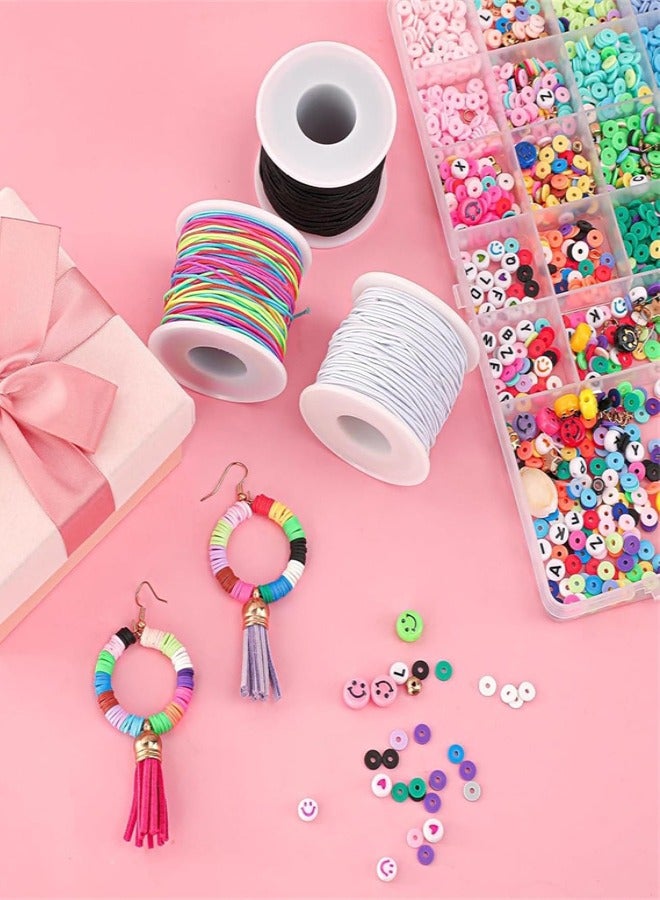 Bracelet String Elastic Cord, 3 Rolls Stretchy String Elastic String Thread Rope Colorful Stretch Bead Crafting Cords for Jewelry Making, Bracelets, Necklace, Beading and Crafts, 0.8mm*50m - Image 4