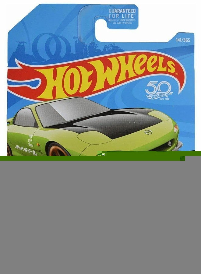 Hot Wheels 95 Mazda RX-7 Green 141/365 50th Anniversary 4/10 - Image 1