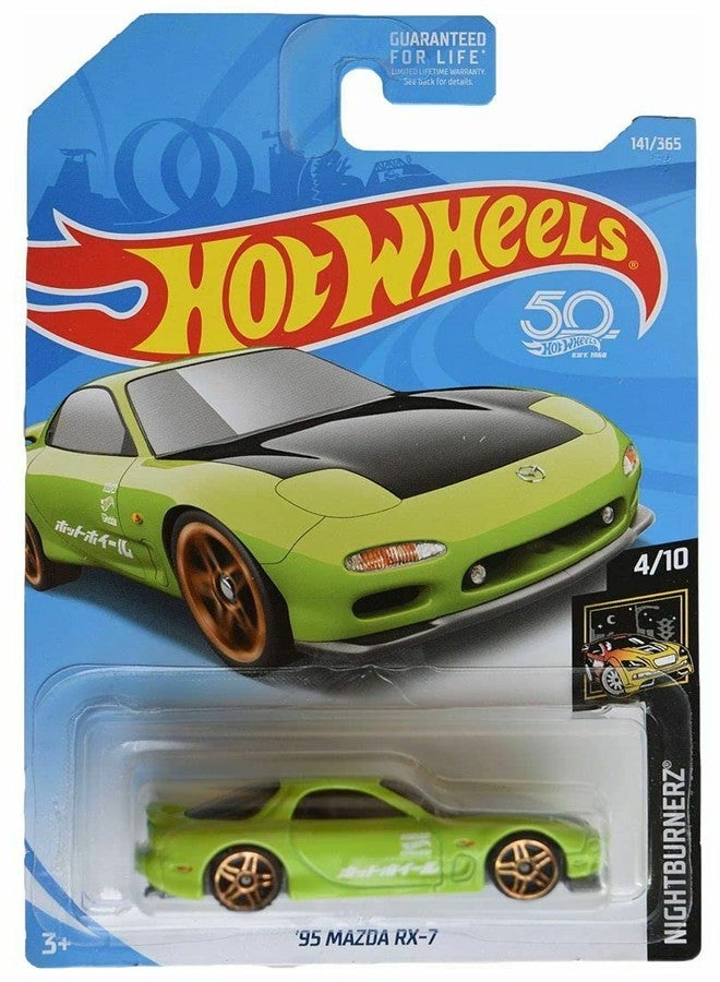 Hot Wheels 95 Mazda RX-7 Green 141/365 50th Anniversary 4/10 - Image 2