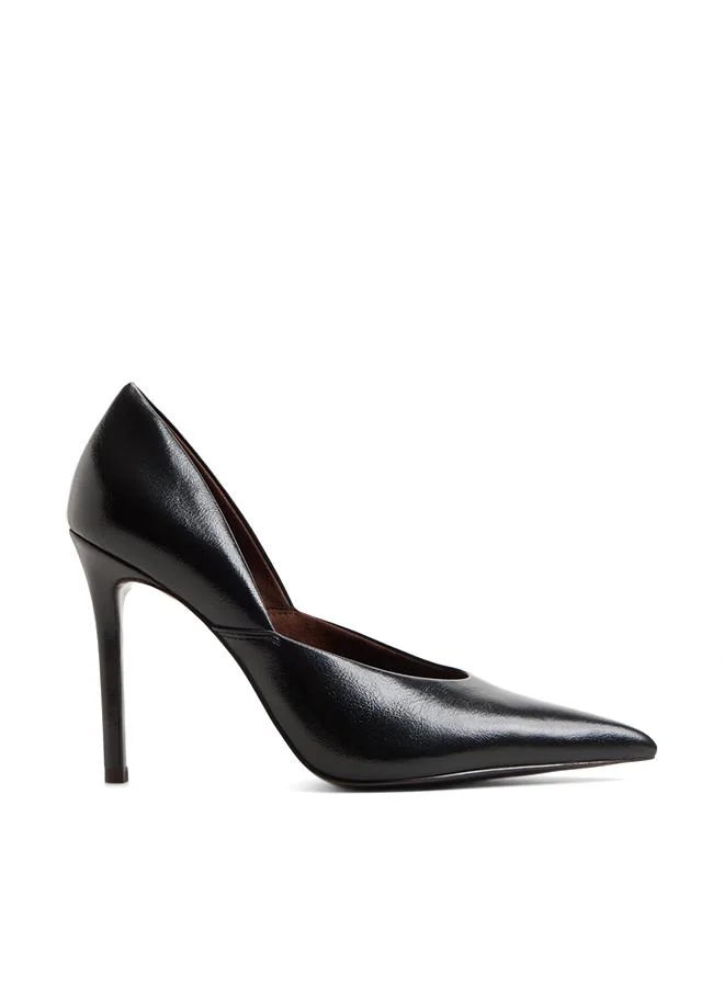 Savaana Ladies Black Heeled Shoes