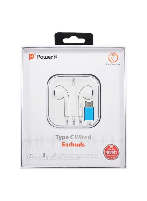 Apple-designed Power In headphones - wired with Type-C connector - 1 meter length - high sound quality