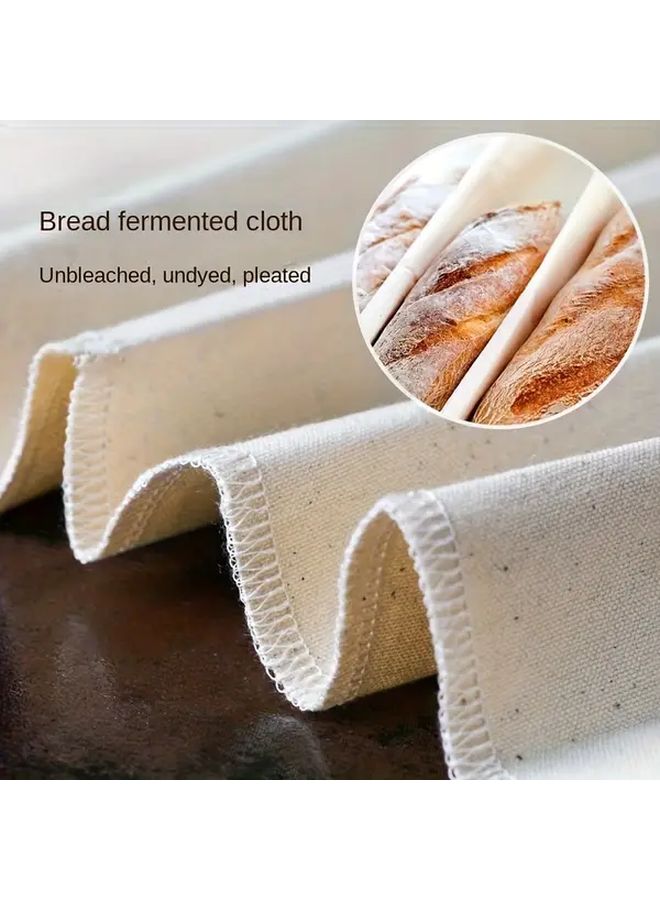 SHAON Bread Fermentation Cloth Nonstick Dough Proofing Pad 29.53x17.72inch Reusable Easy Clean for Artisan Bread Croissants Pastries Baguettes Handmade Bread Home Commercial Kitchen Baking Supplies - Image 1