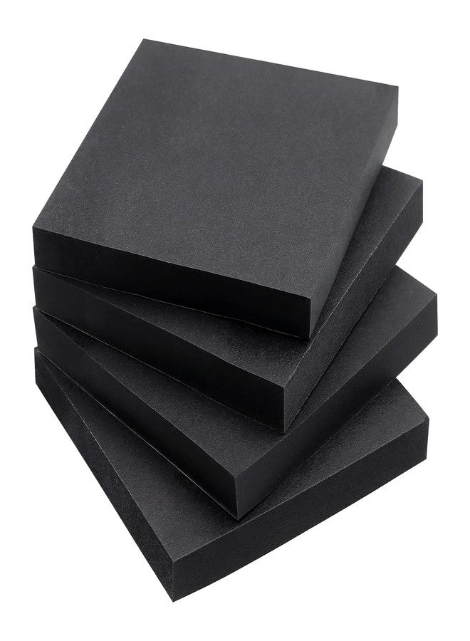 Eastern Wolf Sticky Notes 3x3 Self-Stick Notes Bright Colors Sticky Notes 4 Pads 90 Sheets/Pad (Black) - Image 1
